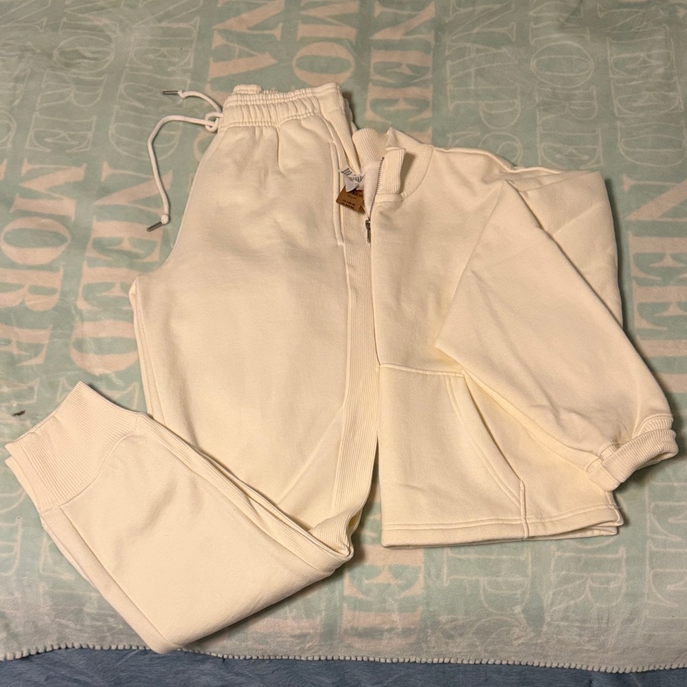 PINK Victoria's Secret Cream Pantsuit